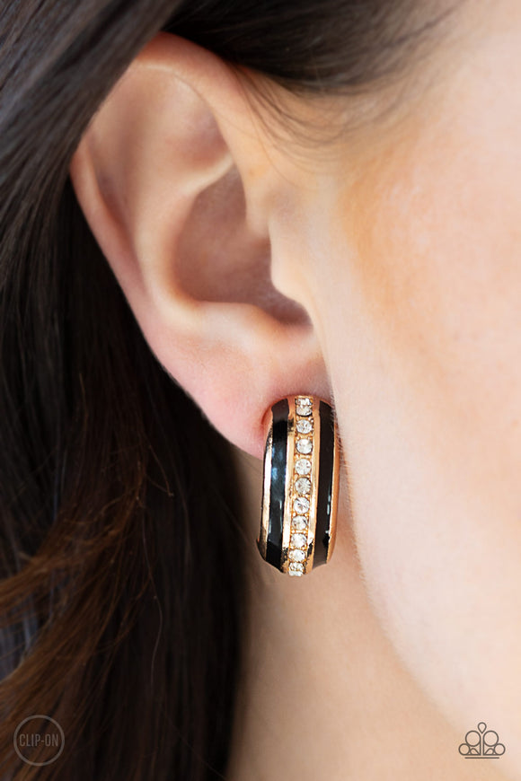 WEALTHY Living - Gold clip on earrings