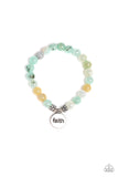 FAITH It, Till You Make It - Green Bracelet