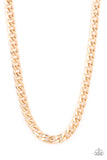 Knockout Champ - Men's Gold Necklace