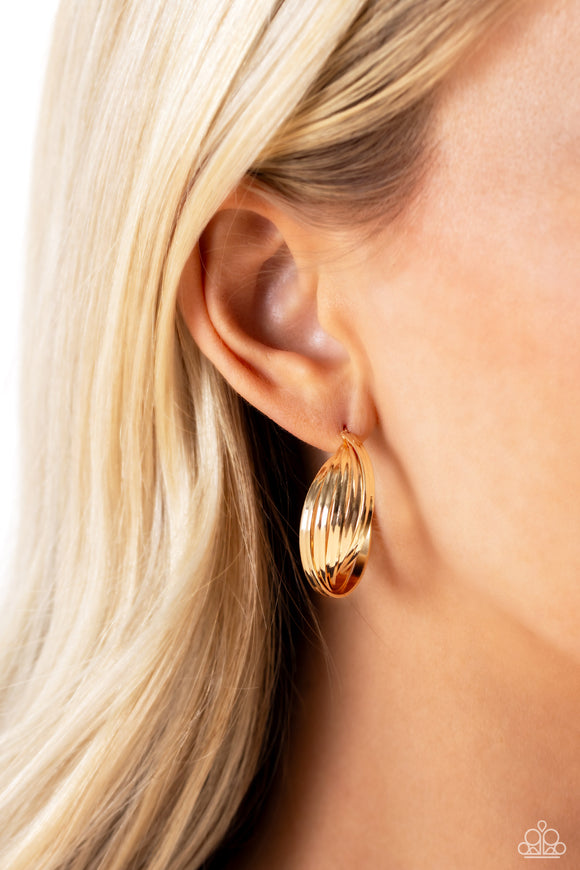 Curvy and Worthy - Gold Earrings