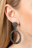 GLOW You Away - Black Earrings