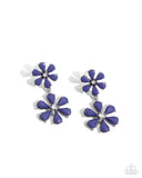 A Blast of Blossoms - Blue Earrings