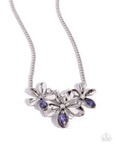 Twirling Triad -  Purple Necklace