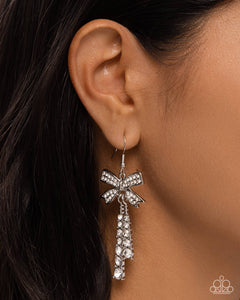 Date Night Decadence - White Earrings