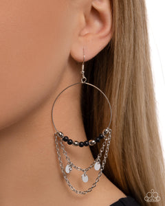 Fearless Fringe - Black Earrings