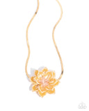 Banquet Blossom _ Yellow Necklace