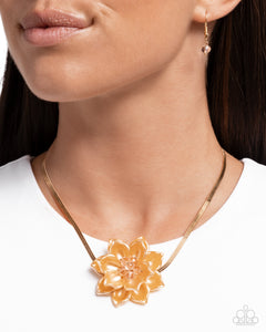 Banquet Blossom _ Yellow Necklace