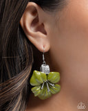 Blossoming Boardroom- Green Earrings