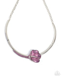 Calla Lily Chic- Purple Necklace