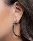 Coiled Class- Black Earrings