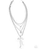 Coquette Cascade- White Necklace