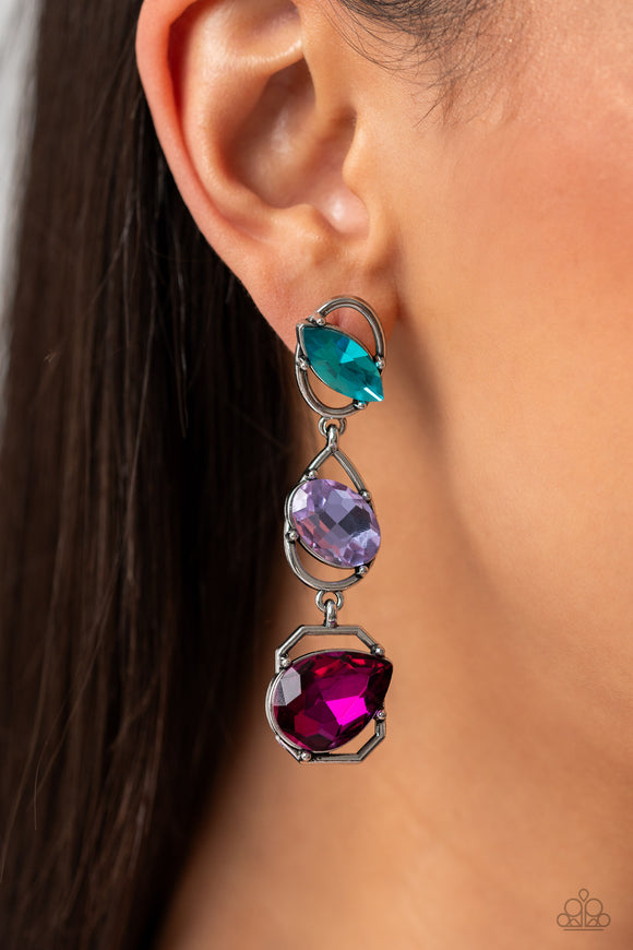 Dimensional Dance - Multi Earrings