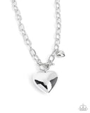 Heartfelt Hangout- Silver Necklace