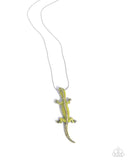 Salamander Statement- Green Necklace