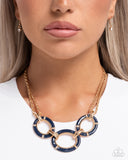 Teamwork Makes the Dream Work- Blue Necklace