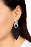 Wildly Workable - Black earrings