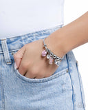 Windblown Whimsy- Pink Bracelet