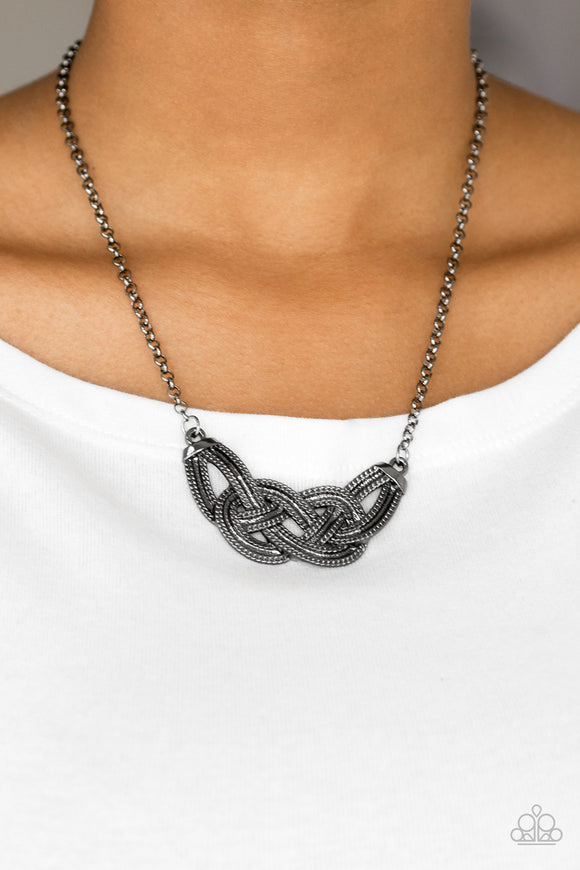 Nautically Naples - Black Necklace