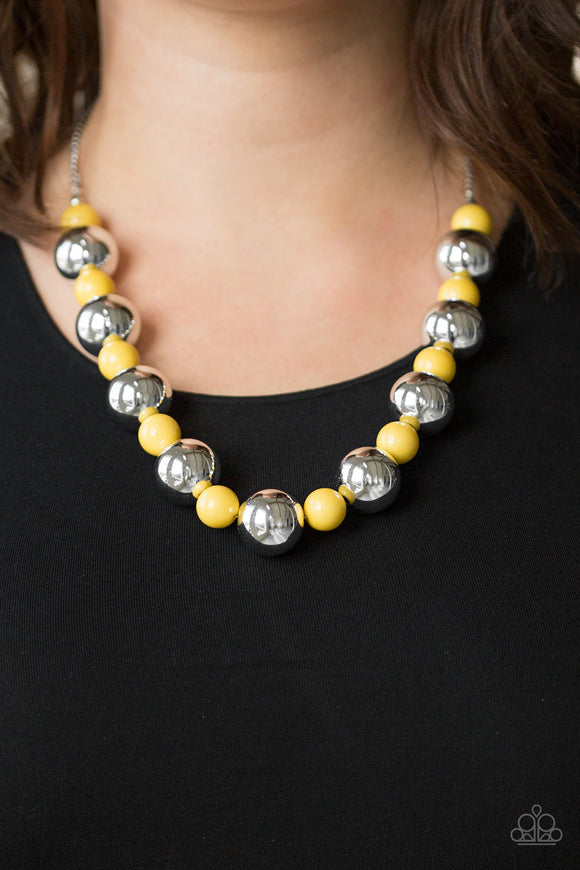 Top Pop - Yellow Necklace