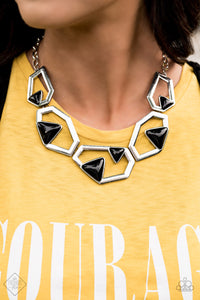 GEO-ing, GEO-ing, Gone!- Black Necklace