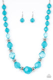 Dine and Dash - Blue Necklace