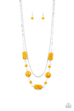 Colorfully Cosmopolitan - Yellow Necklace