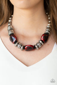 Colorfully Confident - Red Necklace