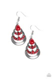 Boho Brilliance - Red Earrings