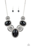 The Medallion-aire - Black Necklace