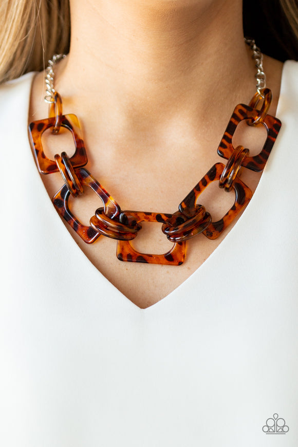 Sizzle Sizzle - Brown Necklace