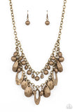 Extra Exhilarating - Brass Necklace