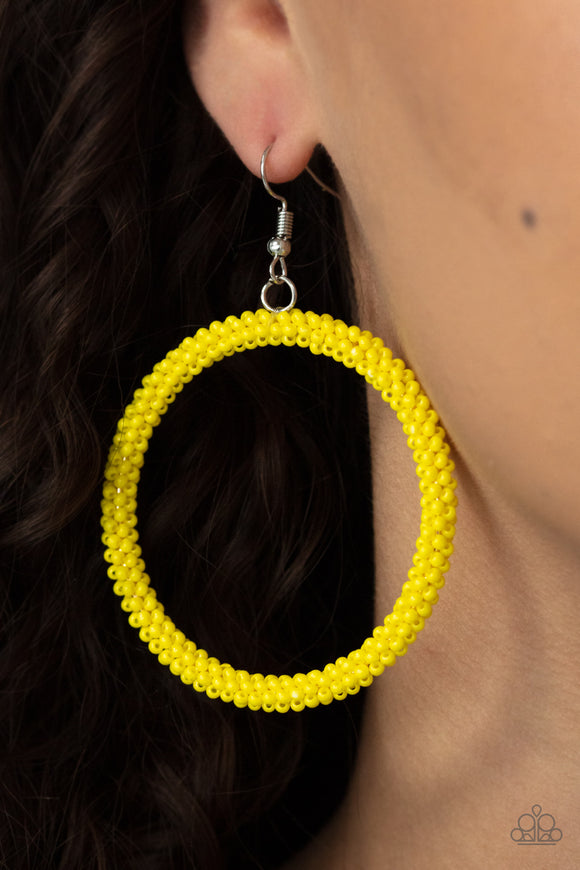 Beauty and the BEACH - Yellow Earrings