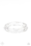 Clear-Cut Couture - White Bracelet