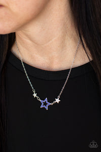 United We Sparkle - Blue Necklace