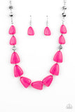 Tenaciously Tangy - Pink Necklace