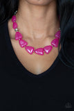 Tenaciously Tangy - Pink Necklace