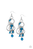 Dizzyingly Dreamy - Blue Earrings