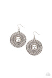 Glorified Glitz - White Earrings