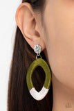 Thats a WRAPAROUND - Green Earrings