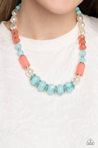 A Sheen Slate- Blue Necklace