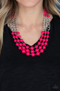 A La Vogue- Pink Necklace