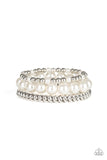 A PEARL-fect Ten - White Bracelet