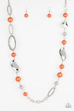 All About Me- Orange Necklace