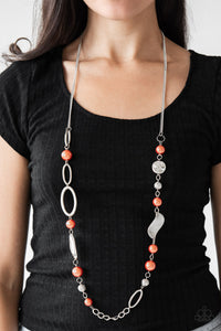 All About Me- Orange Necklace