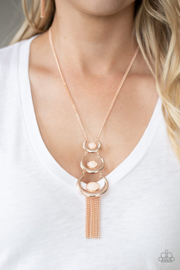 As MOON As I Can- Rose Gold Necklace