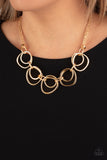 Asymmetrical Adornment- Gold Necklace