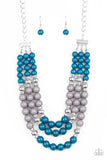 Bead Your Own Drum- Blue Necklace