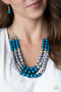 Bead Your Own Drum- Blue Necklace