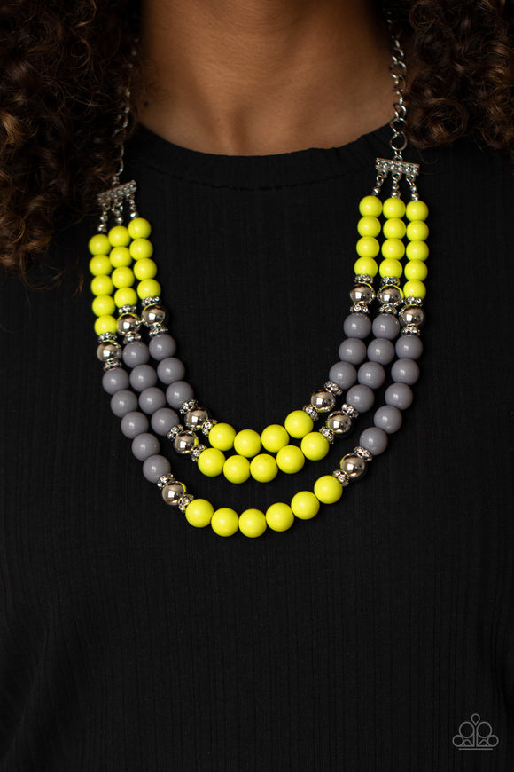 BEAD Your Own Drum- Yellow Necklace