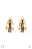 Bank Night- Gold Earrings Clip On